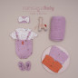 Conjunto Peto Flores Lila-Pangasa