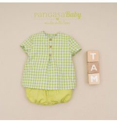 Traje 2P Cuadros Pistacho-Pangasa