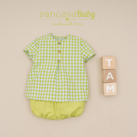 Traje 2P Cuadros Pistacho-Pangasa