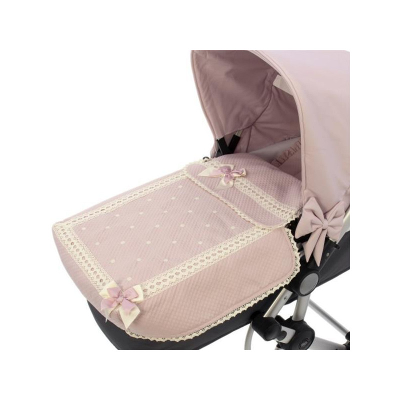 Saco de Coche 3 usos Bodoques Lencero Rosa Empolvado-Rosy Fuentes