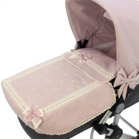 Saco de Coche 3 usos Bodoques Lencero Rosa Empolvado-Rosy Fuentes