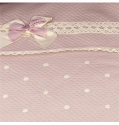 Saco de Coche 3 usos Bodoques Lencero Rosa Empolvado-Rosy Fuentes