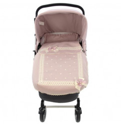 Saco de Coche 3 usos Bodoques Lencero Rosa Empolvado-Rosy Fuentes