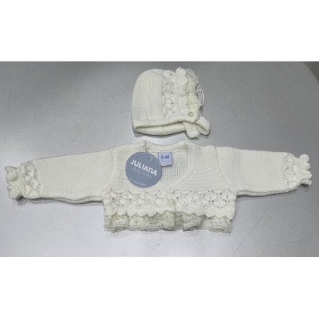 Set Chaqueta 2 Piezas Puntilla y Capota-Juliana