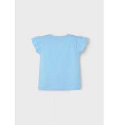 Camiseta dibujo niña cielo-Mayoral