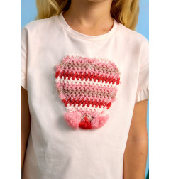 Conjunto legging acampanado y camiseta niña salmón-Mayoral