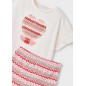 Conjunto legging acampanado y camiseta niña salmón-Mayoral