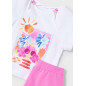 Conjunto pantalón corto y camiseta estampado niña camelia-Mayoral
