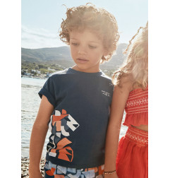 Camiseta motivo geométrico niño midnight