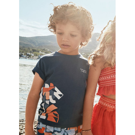 Camiseta motivo geométrico niño midnight