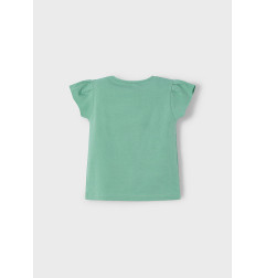 Pantalón corto flores geométricas niña Menta-Mayoral