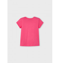 Camiseta estampada niña peonia-Mayoral