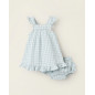 Vestido de bebé niña de cuadros vichy con braguita a juego-Zippy