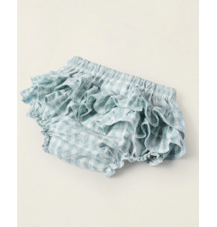 Vestido de bebé niña de cuadros vichy con braguita a juego-Zippy
