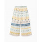 Pantalón Wide Leg con Estampado Étnico para Niña, Multicolor-Zippy