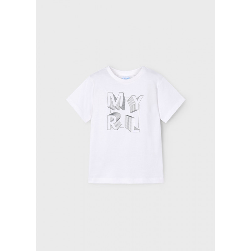 Camiseta básica letras niño-Mayoral