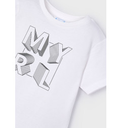 Camiseta básica letras niño-Mayoral