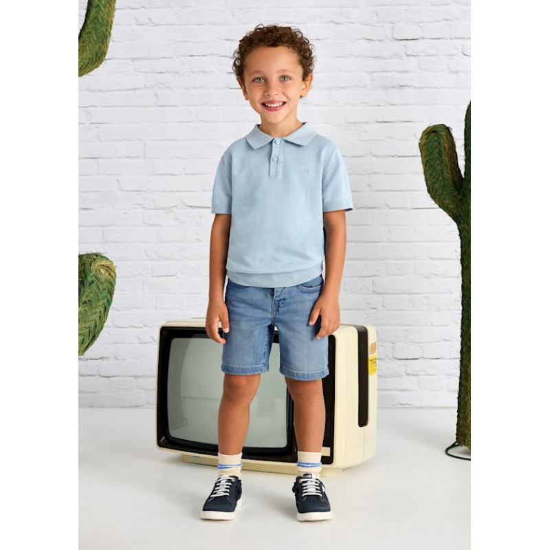 Bermuda vaquera básica niño Grey Blue-Mayoral