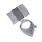 Set Babero Bandana Reversible Jano + Tres Babitas Todo Amor Baby