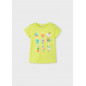 Camiseta estampada niña citrón-Mayoral
