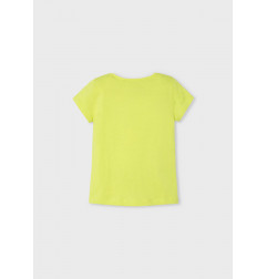Camiseta estampada niña citrón-Mayoral