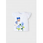 Camiseta dibujo niña Blanca-Mayoral