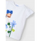 Camiseta dibujo niña Blanca-Mayoral