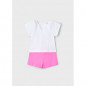 Conjunto pantalón corto y camiseta estampado niña camelia-Mayoral