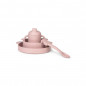 Vajilla de 4 piezas de silicona Zoe rosa-Tous Baby