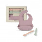 Set de babero y 2 cucharas Food Kit rosa-Tous Baby