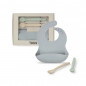 Set de babero y 2 cucharas Food Kit azul celeste-Tous Baby