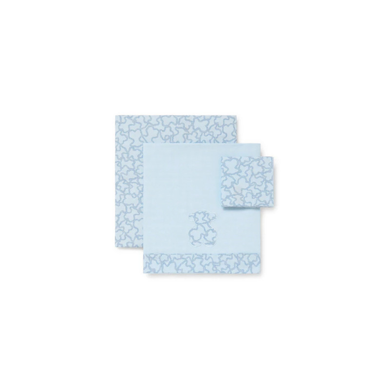 Juego de sabanas Kaos Azul Celeste-Tous Baby