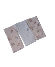 Set Babero Bandana Reversible +Tres Babitas Laurentina-Todo Amor Baby