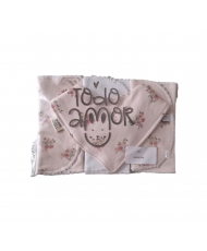Set Babero Bandana Reversible +Tres Babitas Laurentina-Todo Amor Baby