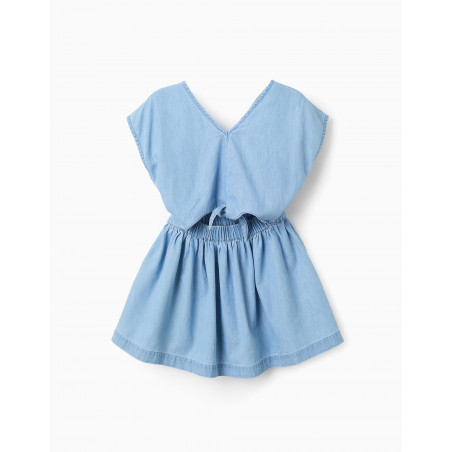 Vestido Vaquero Ligero para Niña, Azul-Zippy