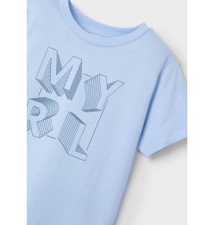 Camiseta básica letras niño-Mayoral