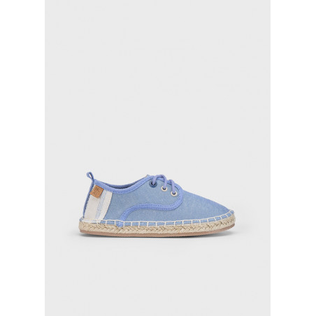 Alpargata cordones niño jeans-Mayoral