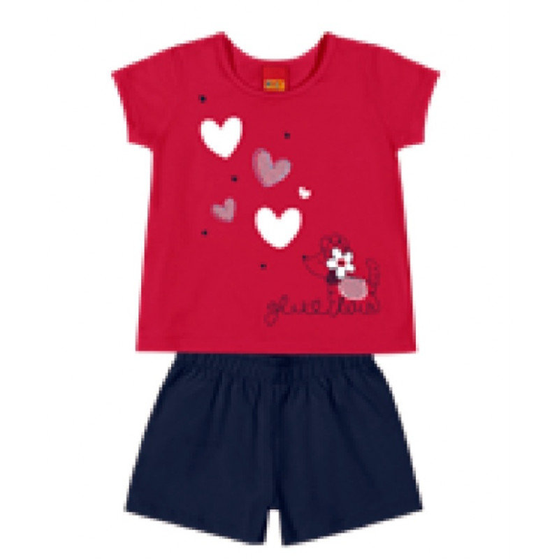 Conjunto blusa en tejido de punto short-Kyly