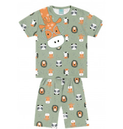 Pijama Corto Reflectante en la Osciridad para niño-Kyly