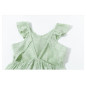 Mono de niña con volantes verde cuadros-Newness