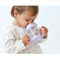 Taza de aprendizaje step 1 conejo lavanda-Kiokids